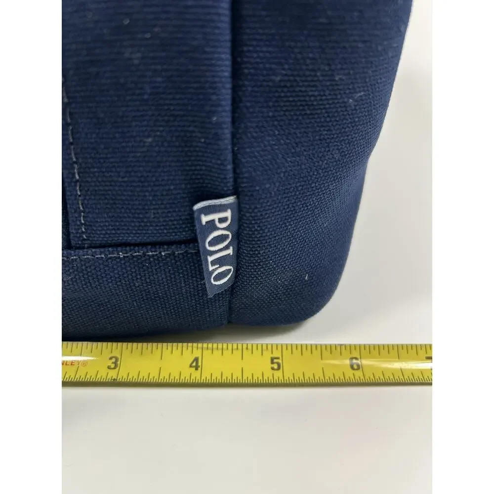 Polo Ralph Lauren Insulated Lunch Bag Navy Canvas Big Red Pony 9AR078-BCV NWT